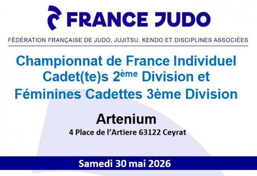 Championnats de France 2D et 3D à Ceyrat samedi 30 mai 2026